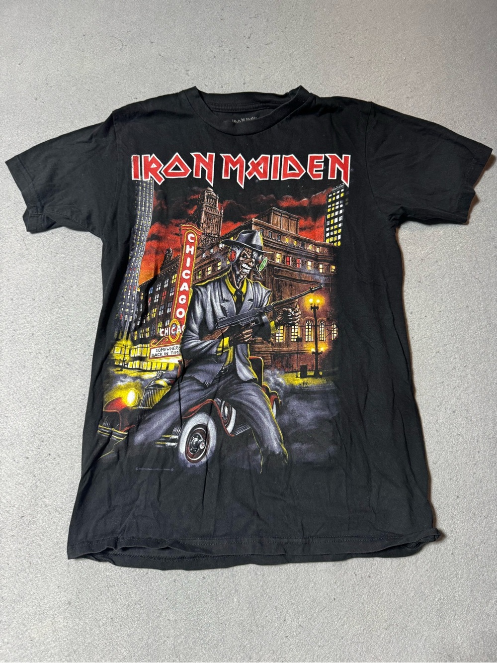 Iron Maiden Black Graphic Short Sleeve Tee - Men’s Small